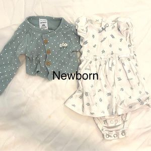 ⭐️ 5/$15 Newborn dress and sweater